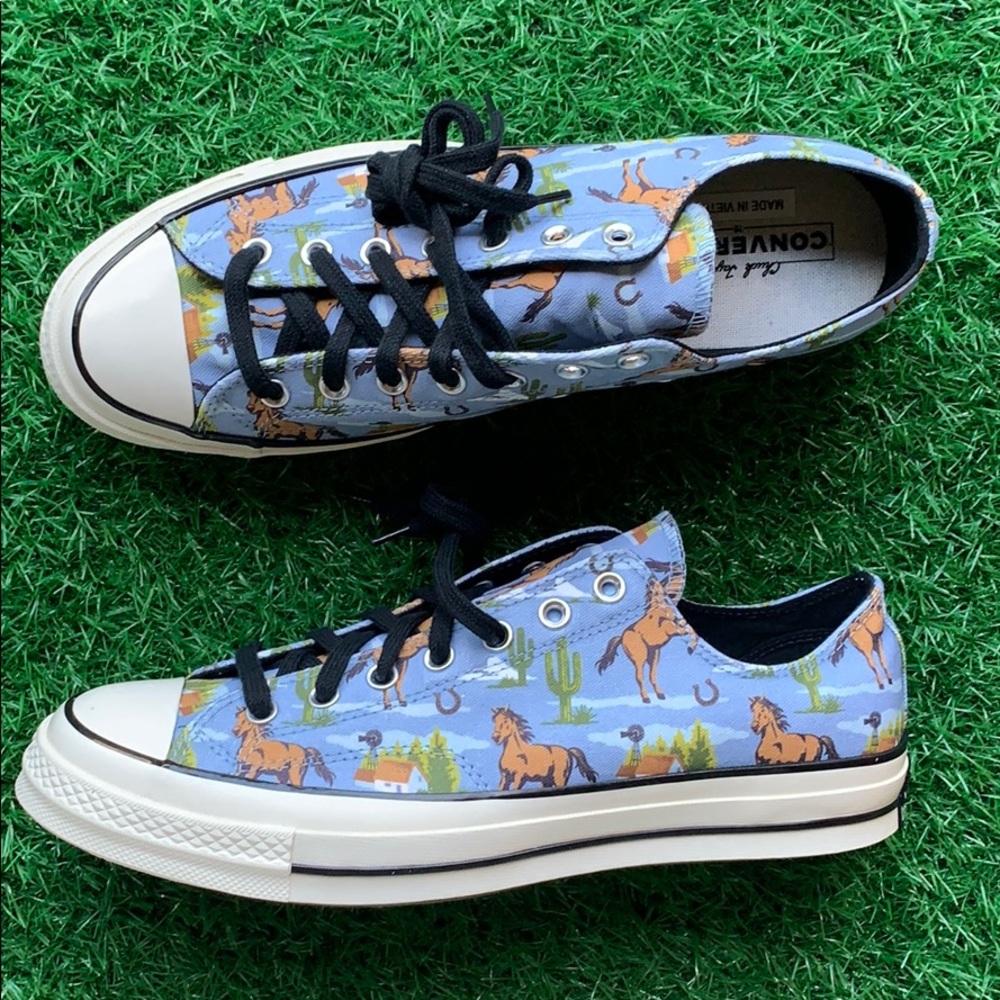 CONVERSE CHUCK 70 OX WASHED DENIM/MULTI/EGRET MEN’ - Picture 13 of 16